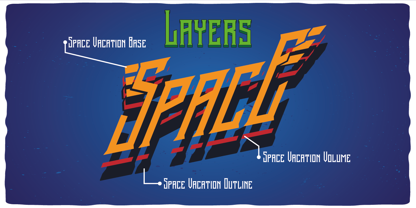 Example font Space Vacation #5